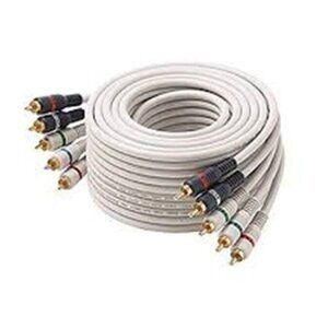 Python Digital Video Link HDTV High Res Ultra Shield Cable by Steren 12' GOLD